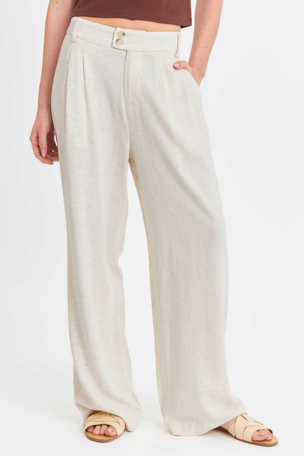 Pantalón Dos Botones Blanco Invierno Nicopoly-0