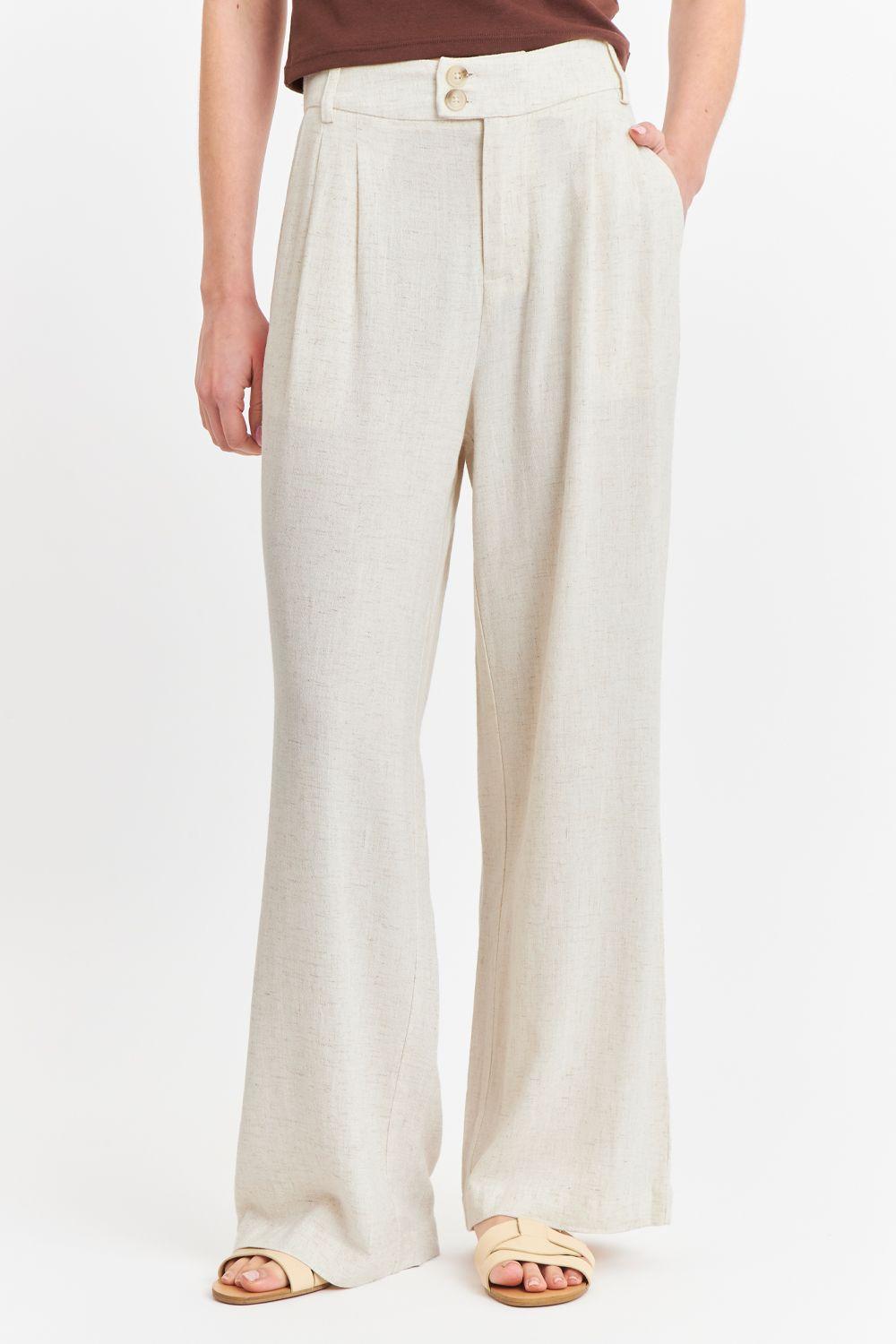 Pantalón Dos Botones Blanco Invierno Nicopoly-4