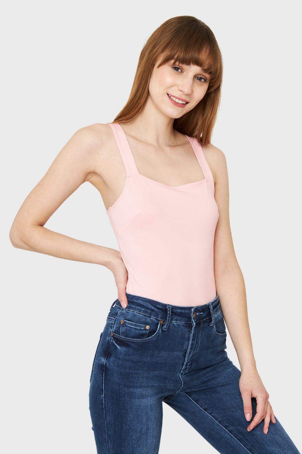 Body Tirante Ancho Rosa Nicopoly-0