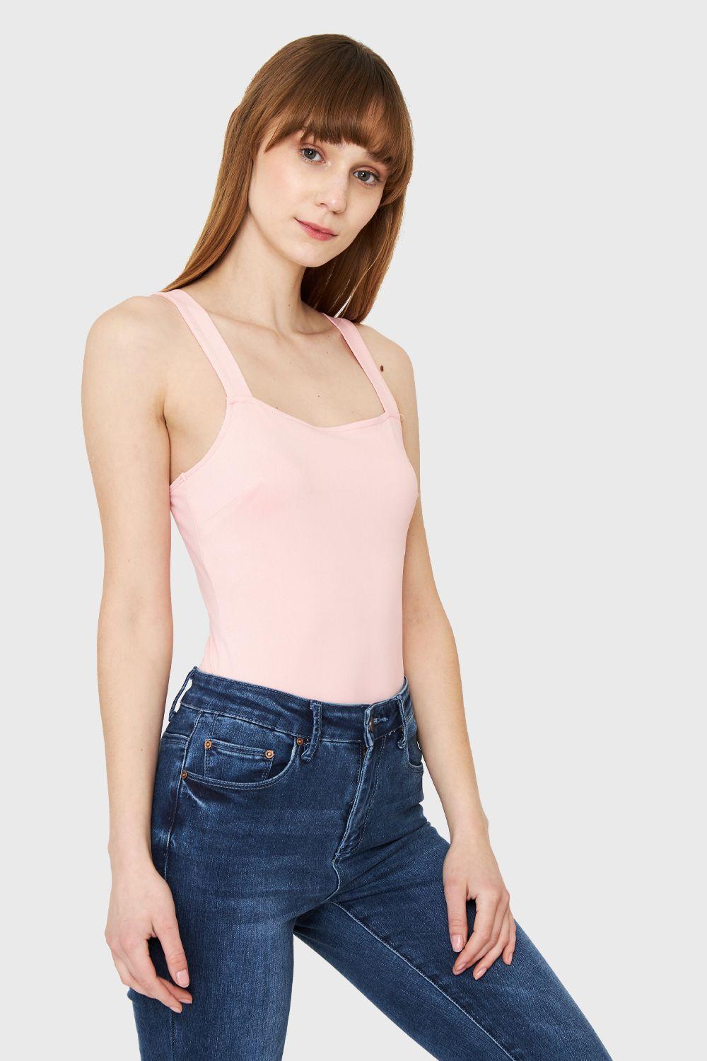 Body Tirante Ancho Rosa Nicopoly-4