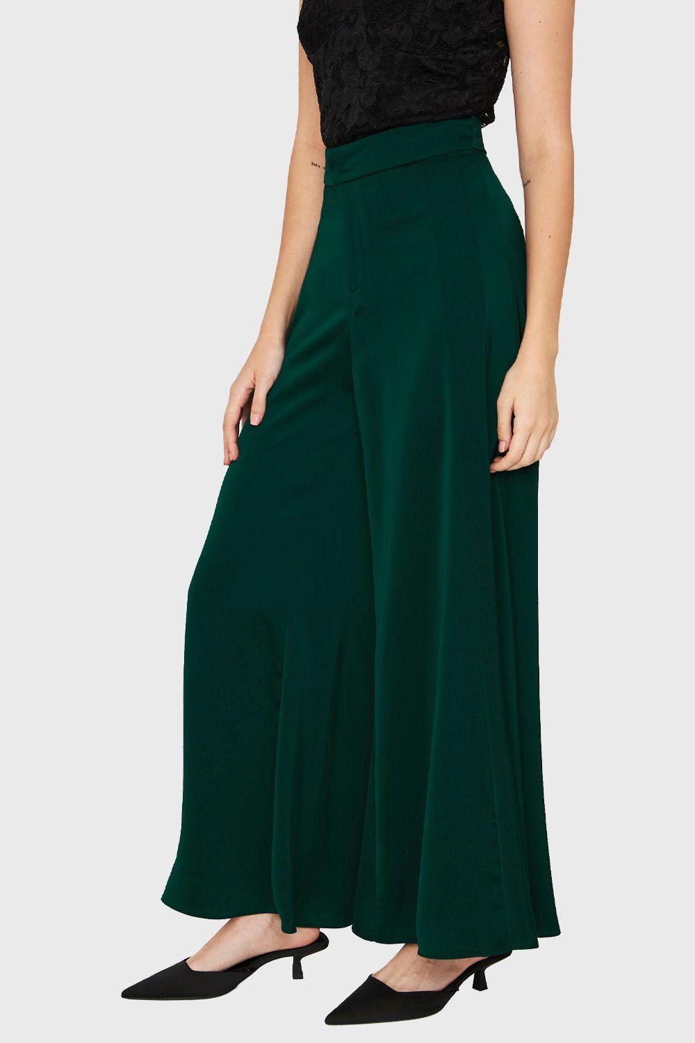 Maxi Palazzo Tipo Satín Verde Nicopoly-2