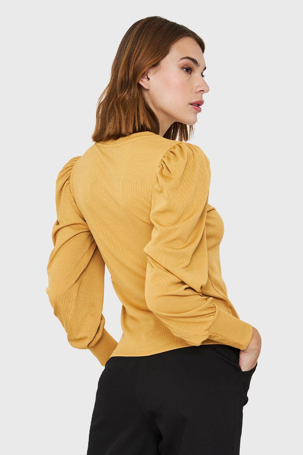 Polera Acanalada Princesa Amarillo Nicopoly-3
