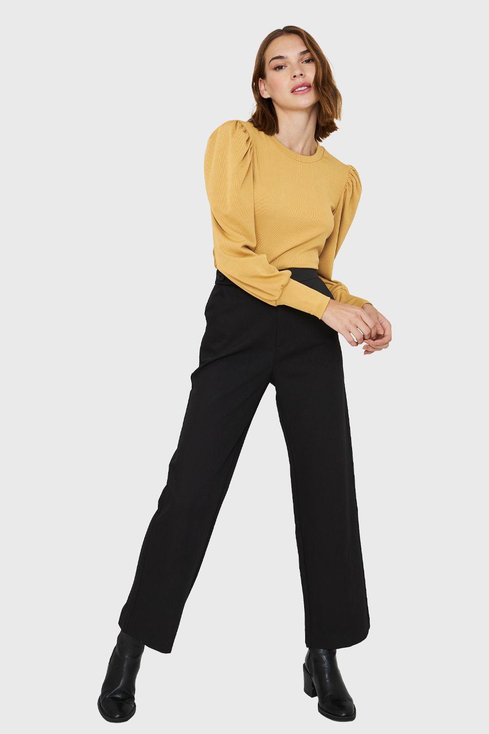 Polera Acanalada Princesa Amarillo Nicopoly-1