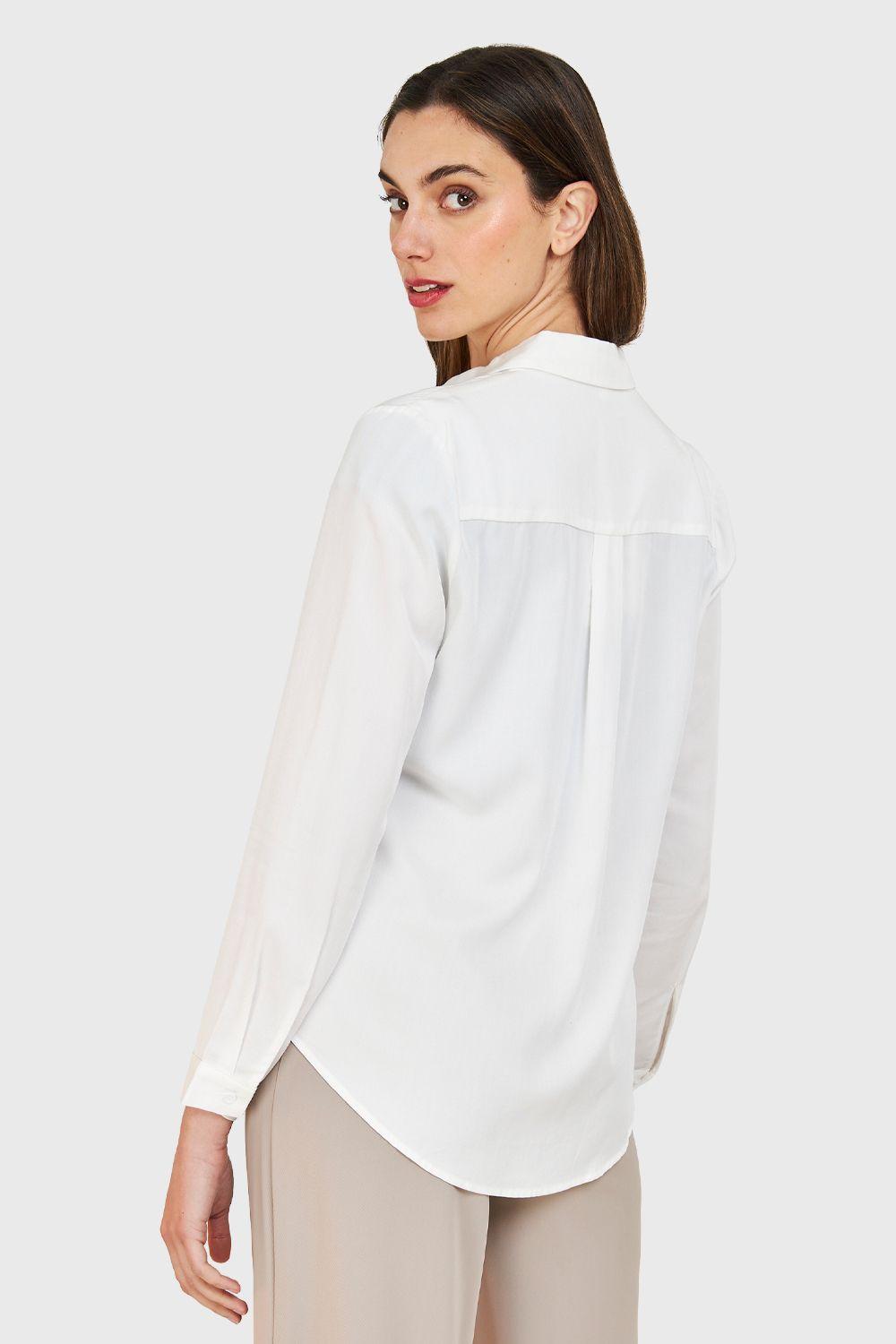 Camisa Clásica Bolsillo Blanco Nicopoly-3