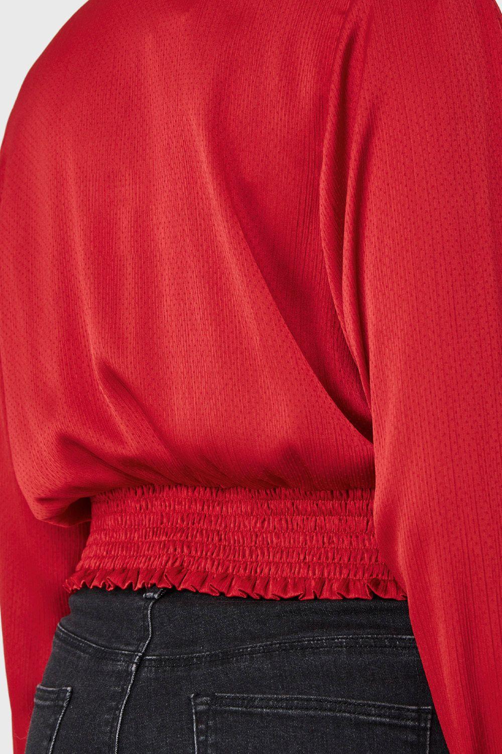 Blusa Crop Nudo Rojo Nicopoly-5