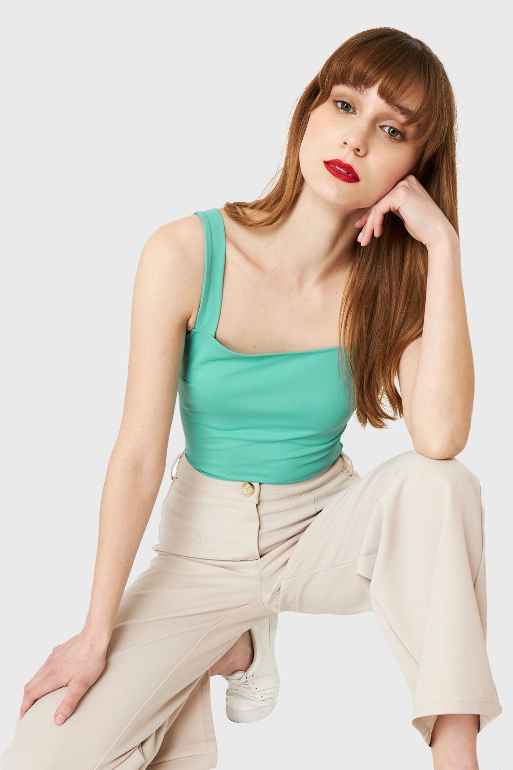 Body Tirante Ancho Turquesa Nicopoly-0