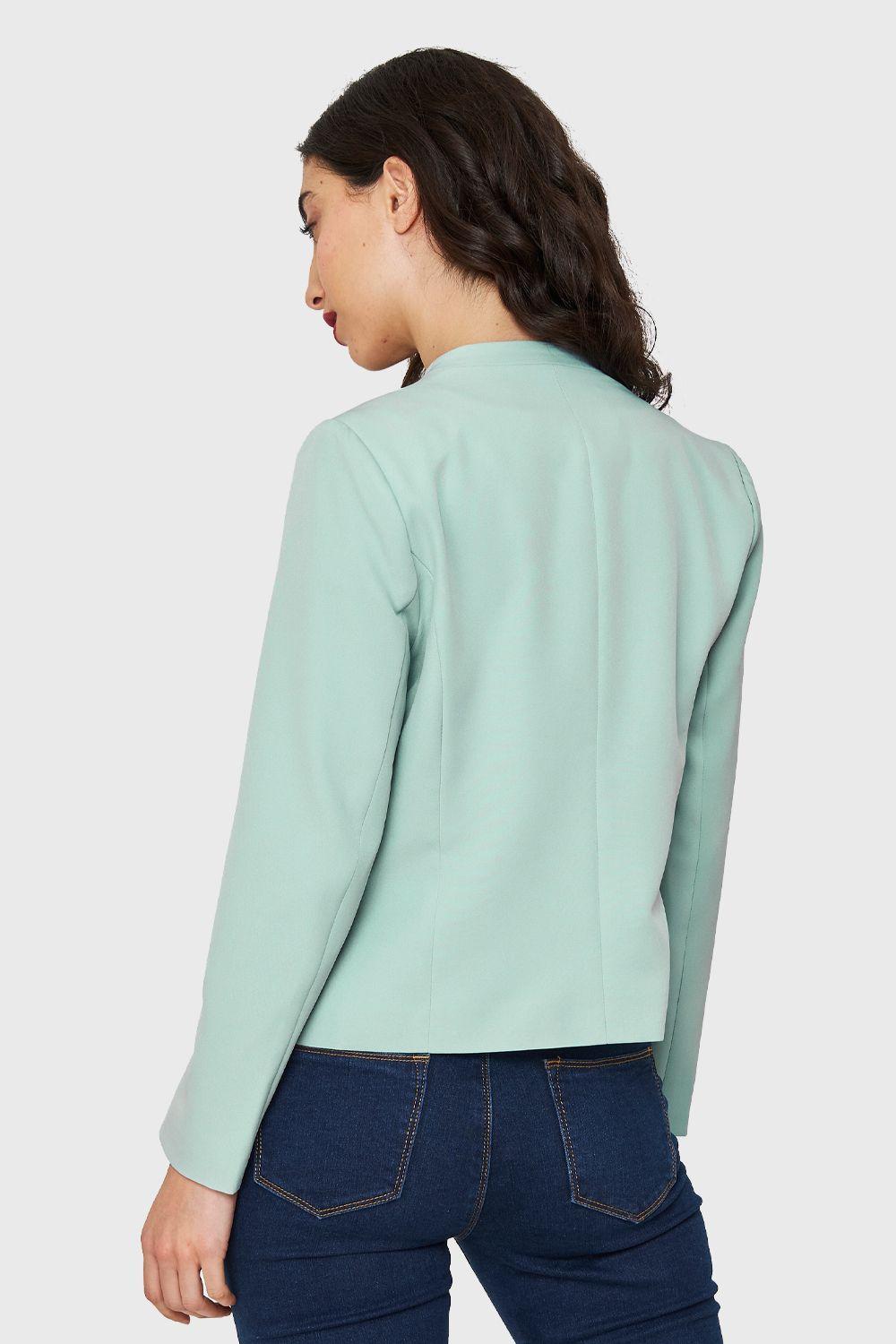 Blazer Entallado Clásico Menta Nicopoly-3