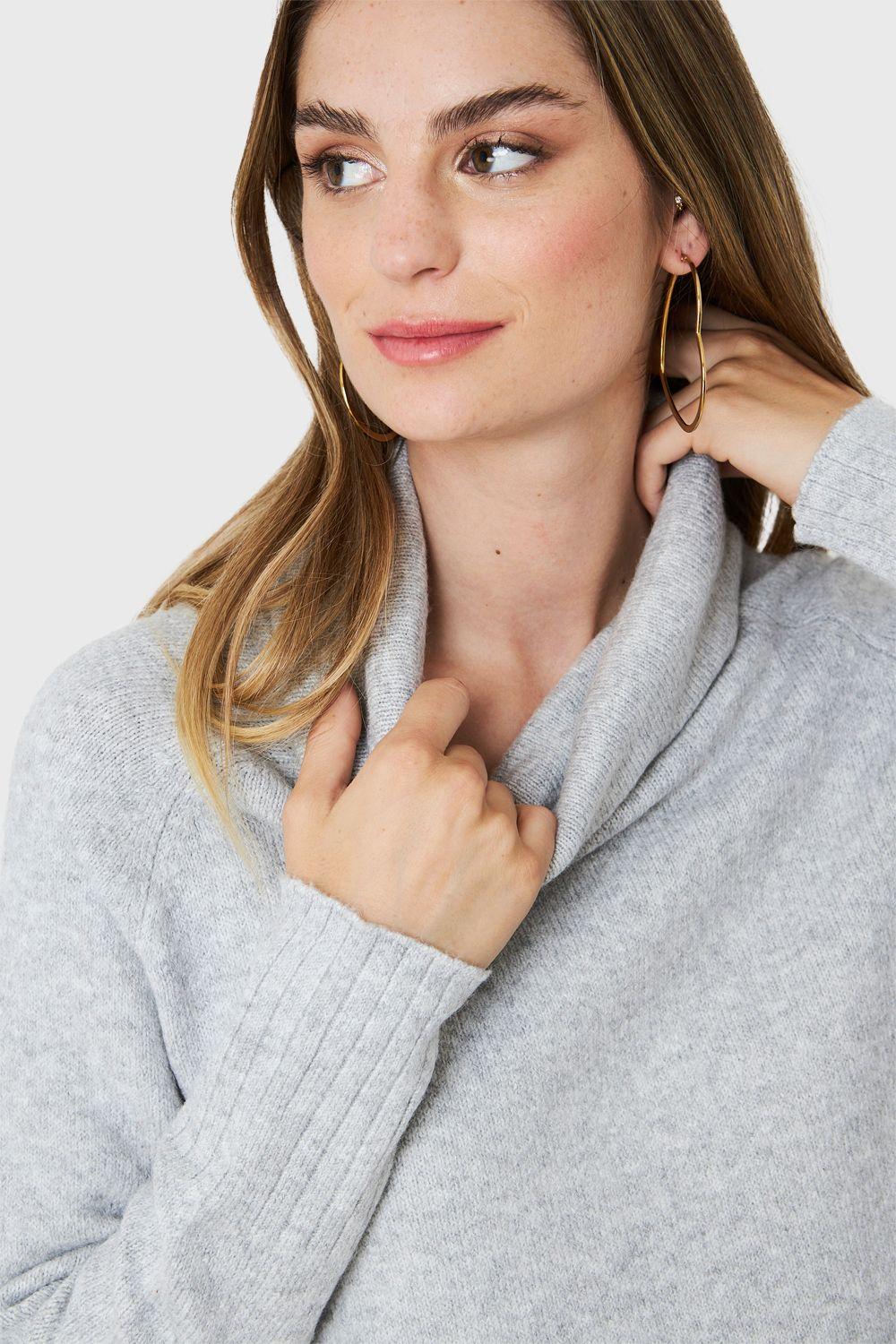 Sweater Manga Ranglan Gris Nicopoly-5