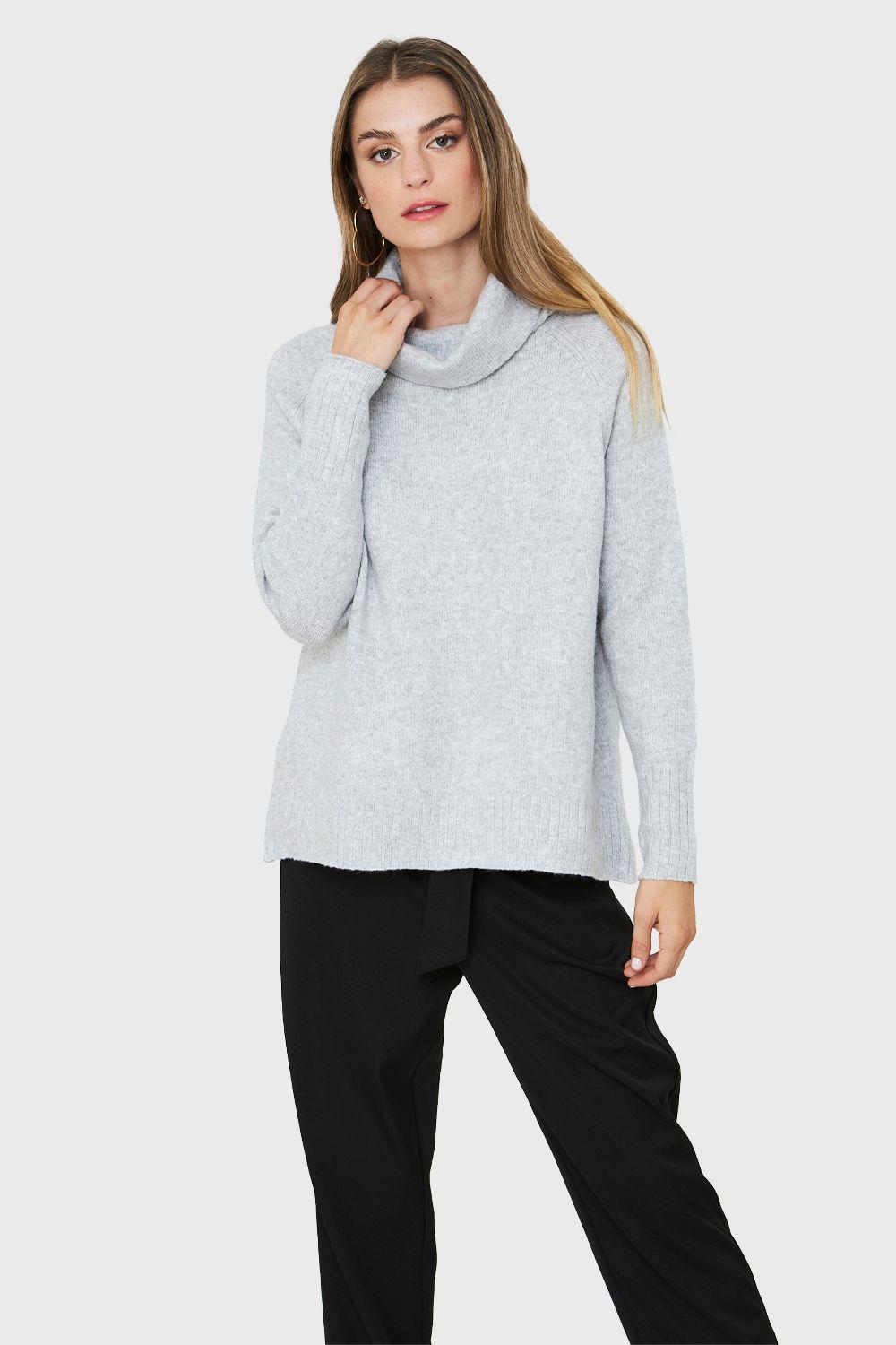 Sweater Manga Ranglan Gris Nicopoly-0