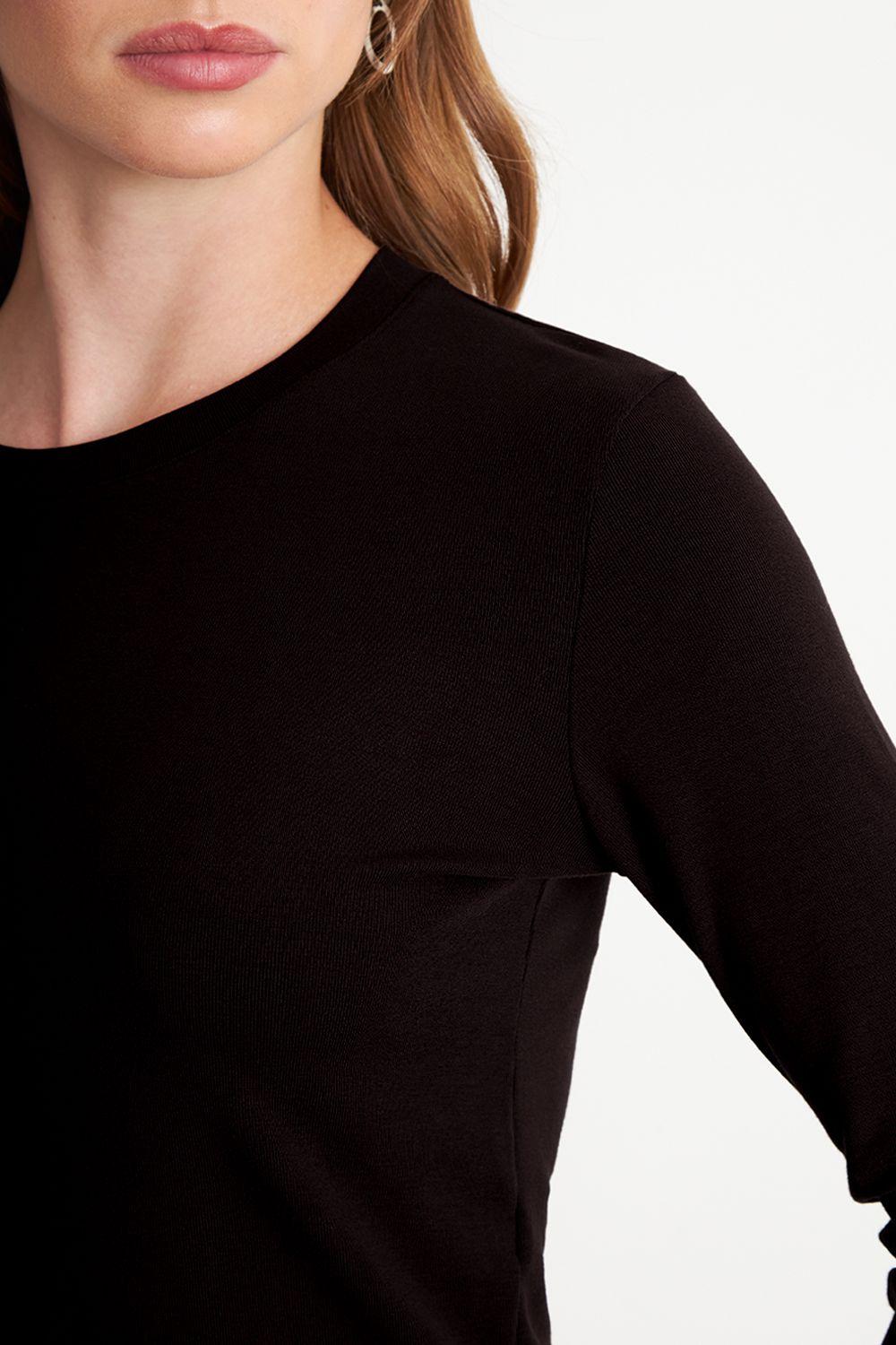 Polera Manga Larga Crop Negro Nicopoly-5