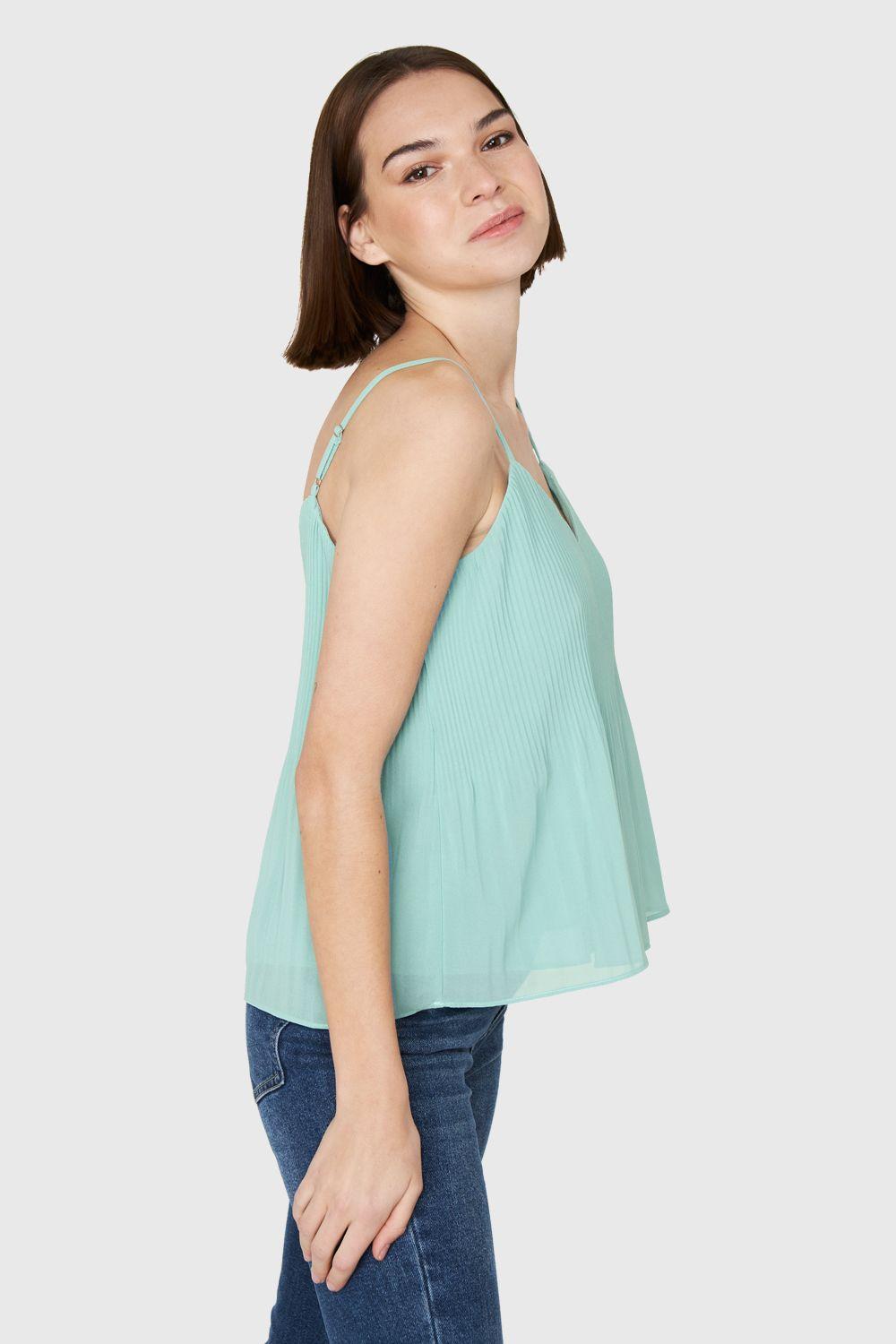 Top Plisado Pabilo Menta Nicopoly-2