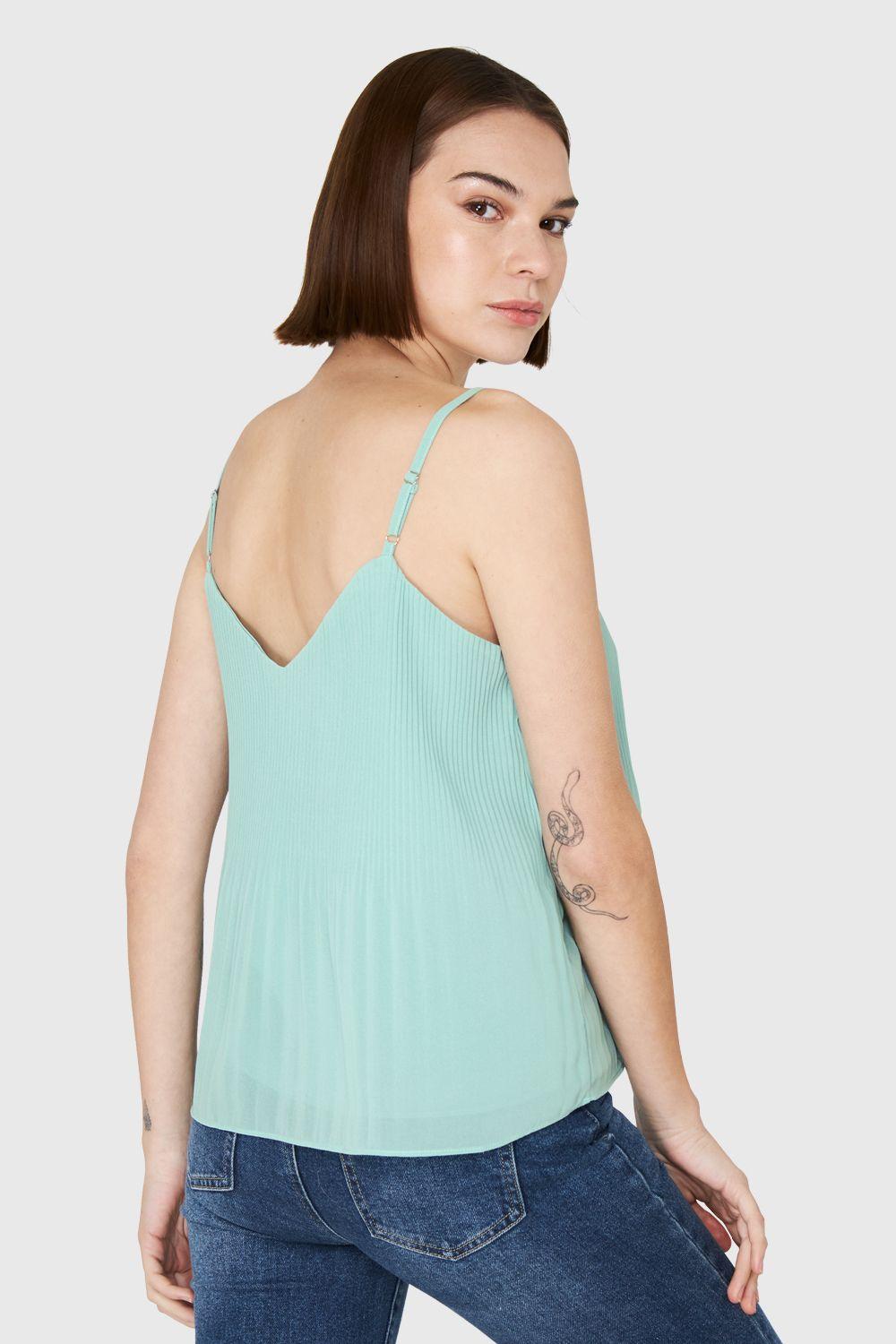 Top Plisado Pabilo Menta Nicopoly-3