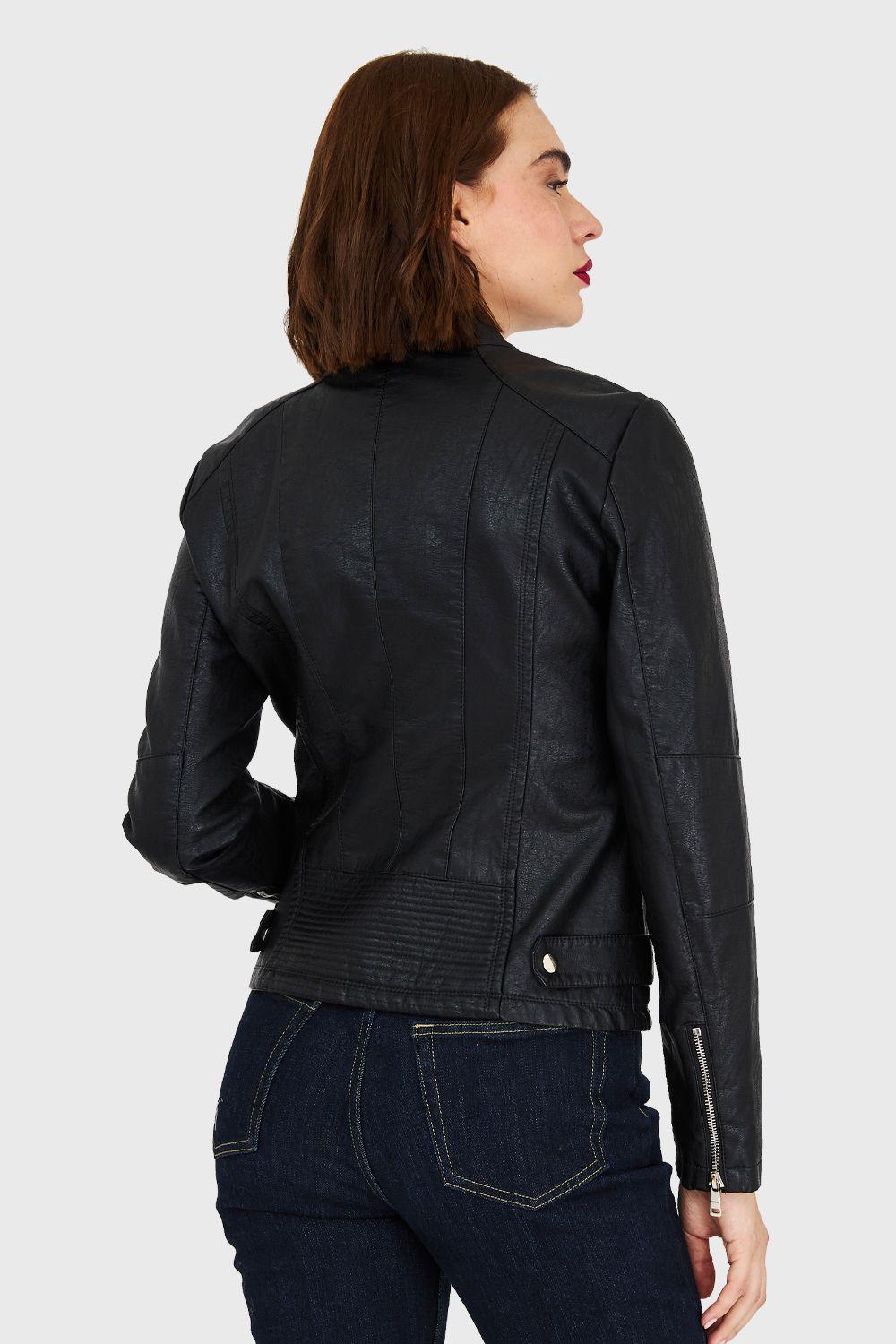 Chaqueta Cuello Mao Negro Nicopoly-3