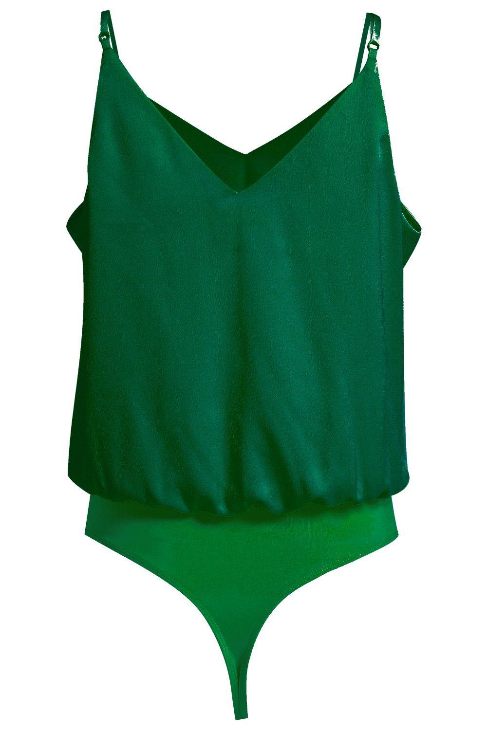 Body Tipo Satín Verde Nicopoly-2