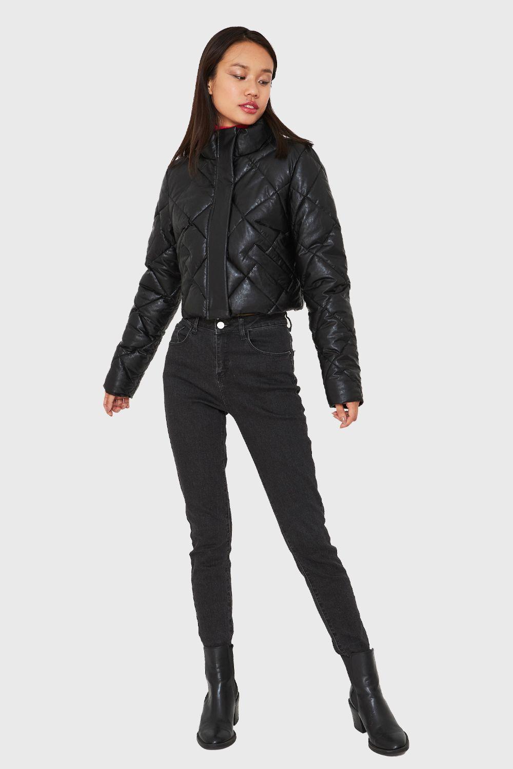 Parka Corta Con Mangas Negro Nicopoly-1