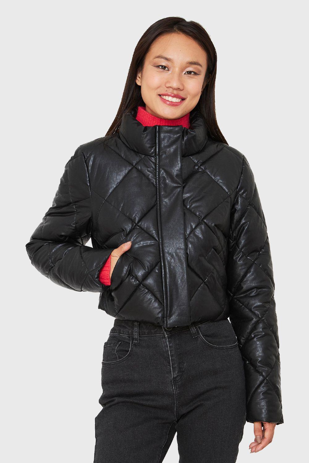 Parka Corta Con Mangas Negro Nicopoly-4