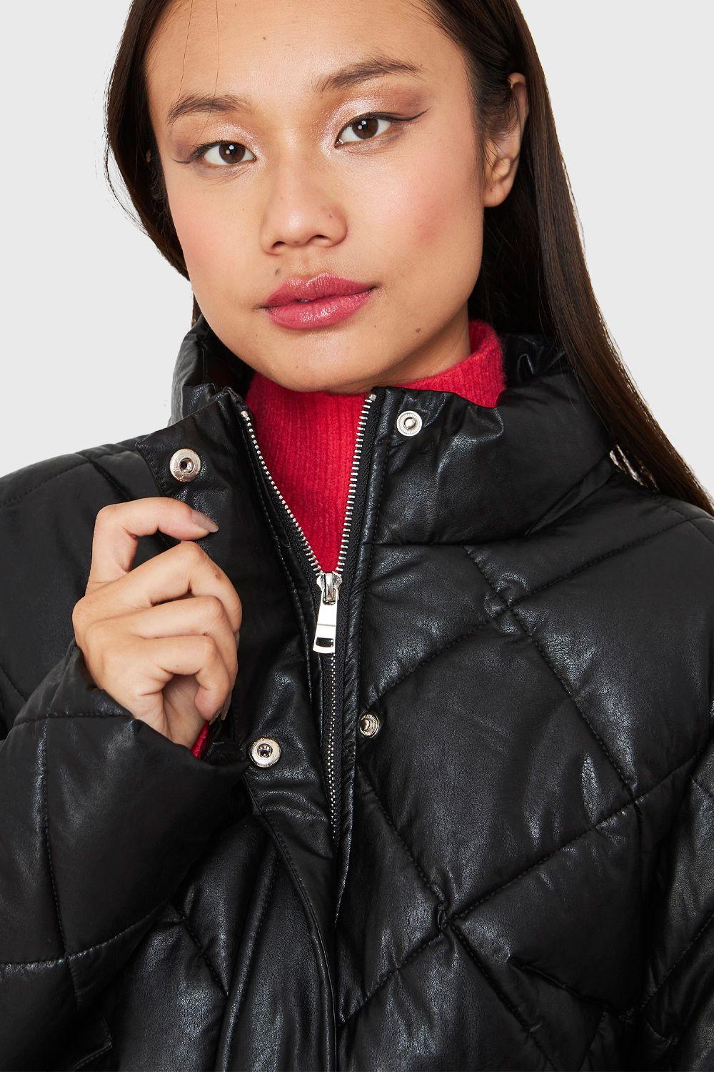 Parka Corta Con Mangas Negro Nicopoly-5