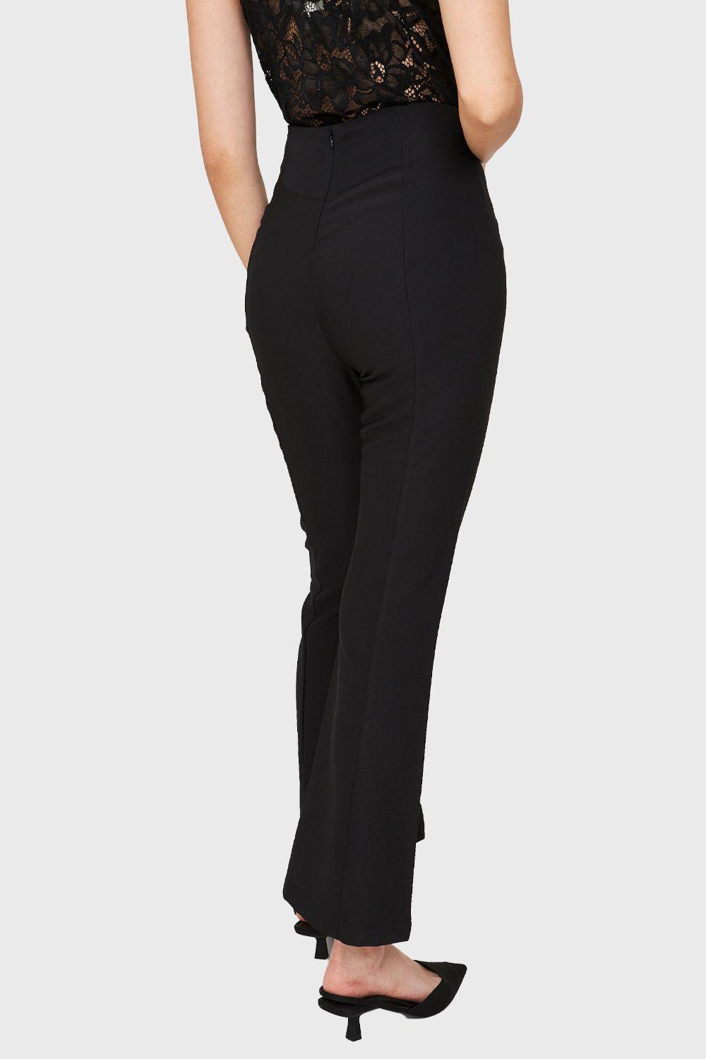 Pantalón Tajo Tobillo Negro Nicopoly-3