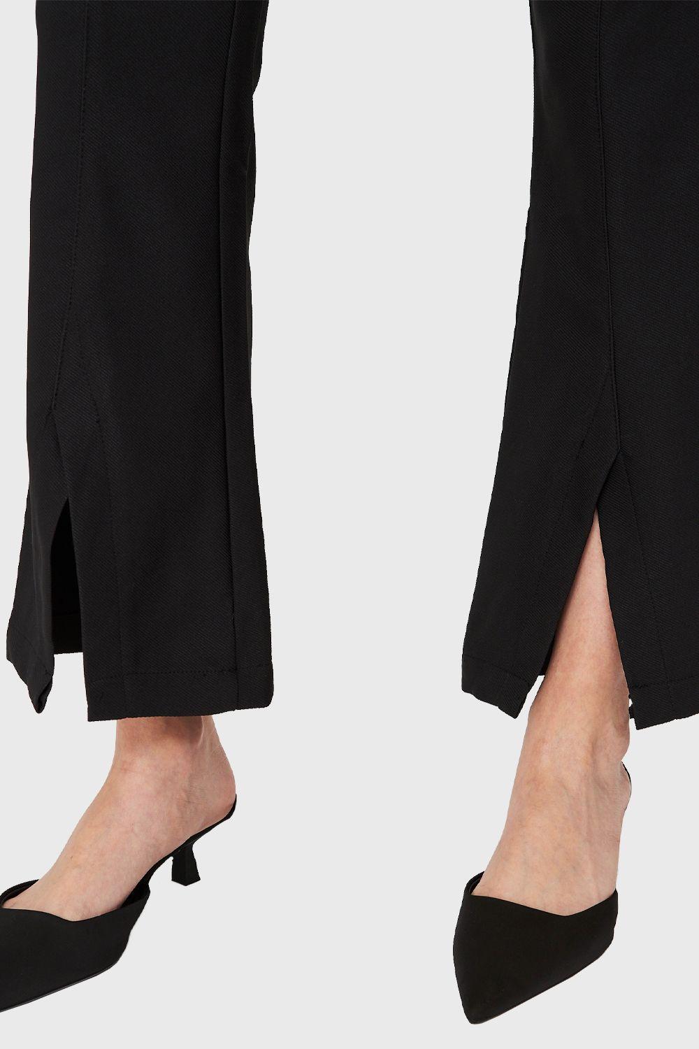 Pantalón Tajo Tobillo Negro Nicopoly-5