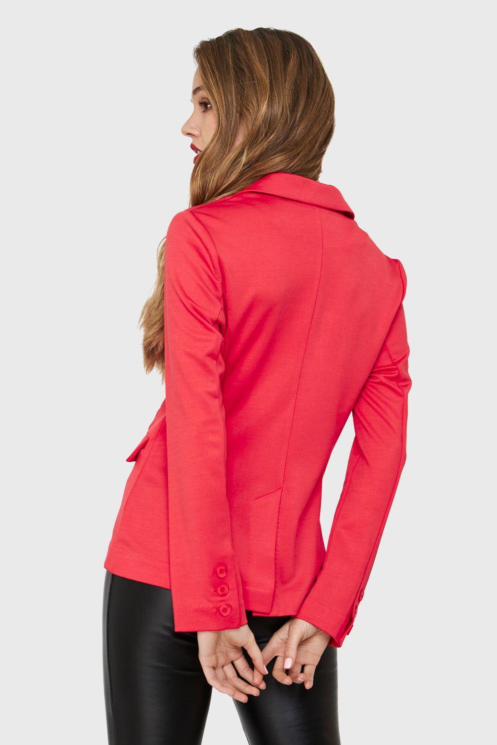 Blazer Bolsillos Rojo Nicopoly-3