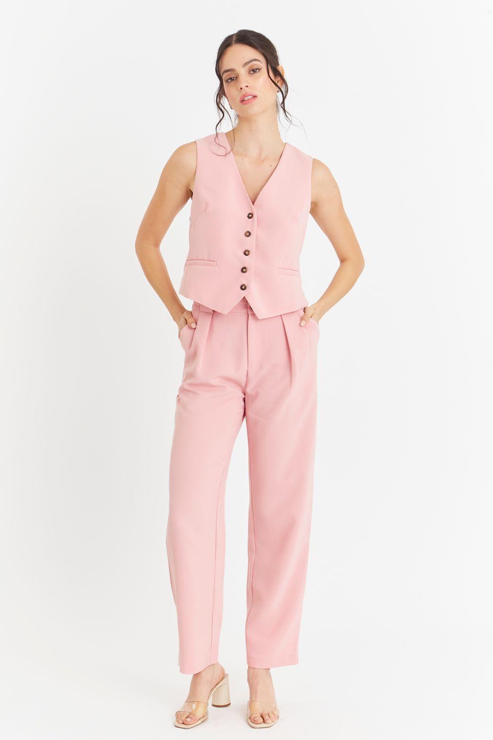 Gilet Básico Rosado Nicopoly-1