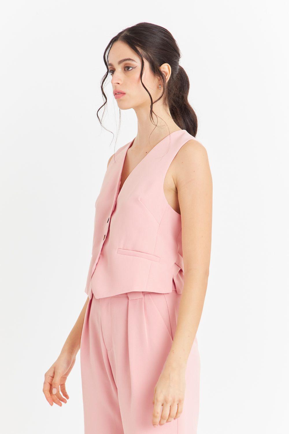 Gilet Básico Rosado Nicopoly-2