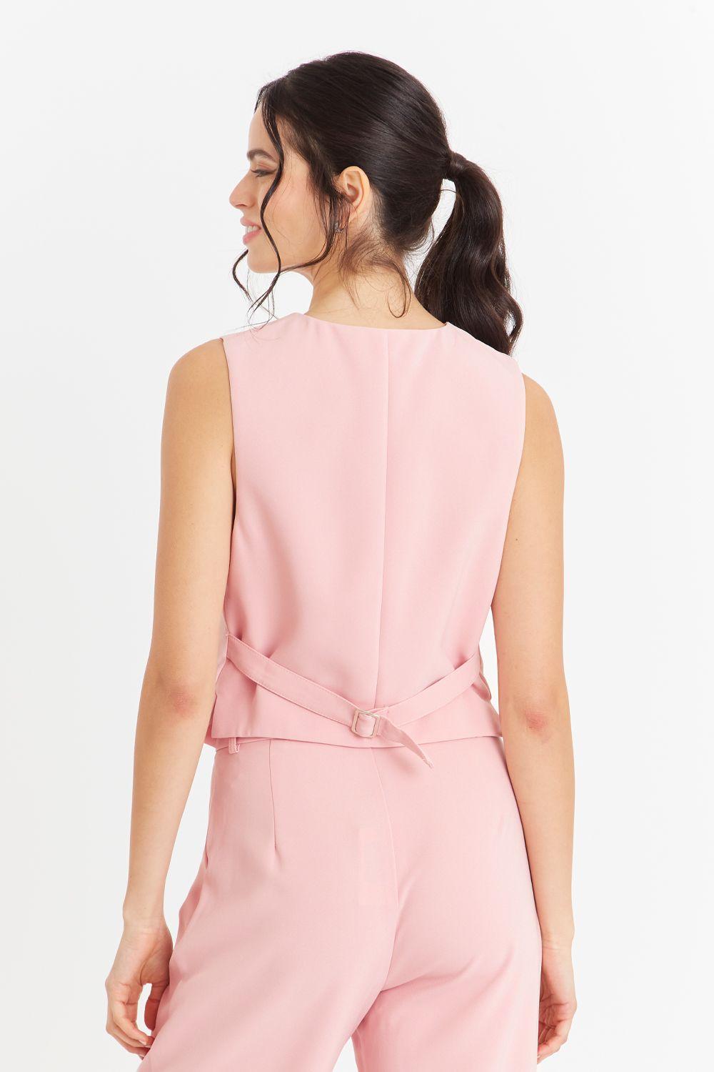 Gilet Básico Rosado Nicopoly-3