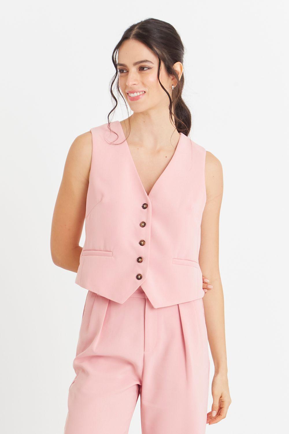 Gilet Básico Rosado Nicopoly-4