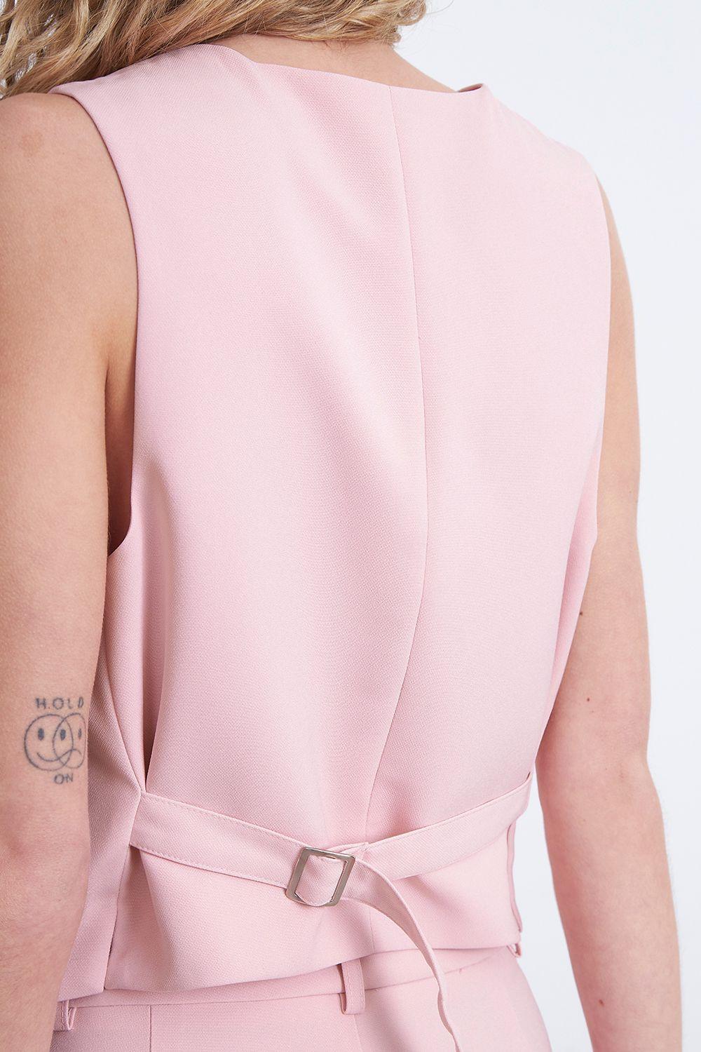 Gilet Básico Ajustable Rosado Nicopoly-6