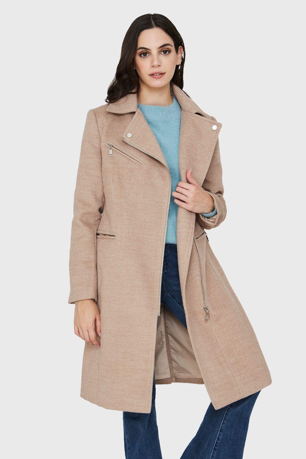 Abrigo Cierre Lateral Khaki Nicopoly-0
