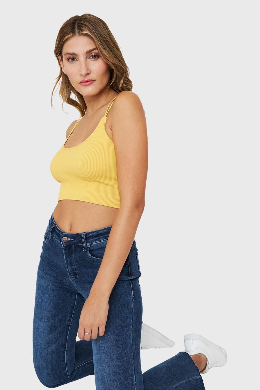 Peto Básico Acanalado Amarillo Nicopoly-0