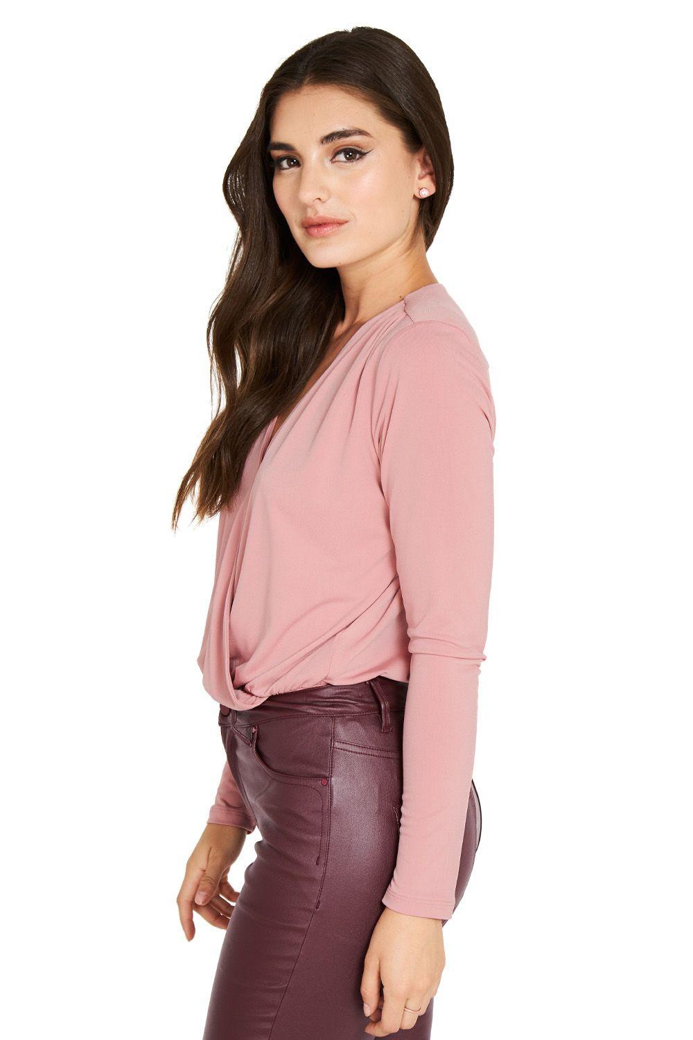 Body Escote Cruzado Rosa Nicopoly-2