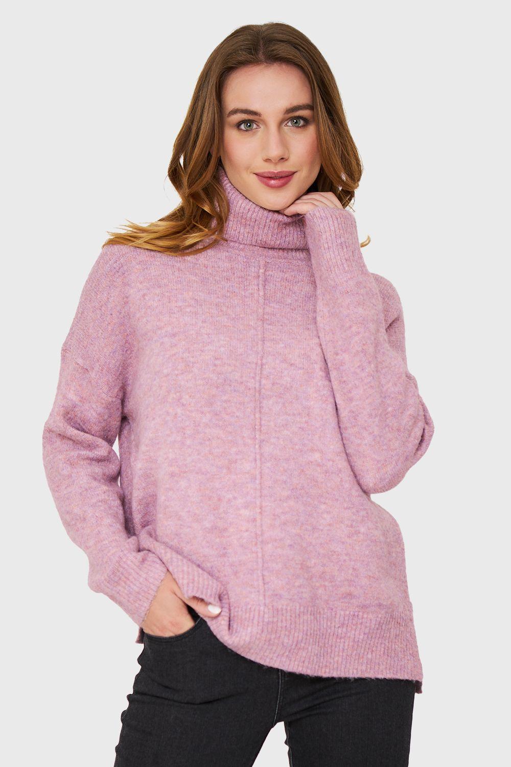 Sweater Beatle Costura Rosa Nicopoly-0