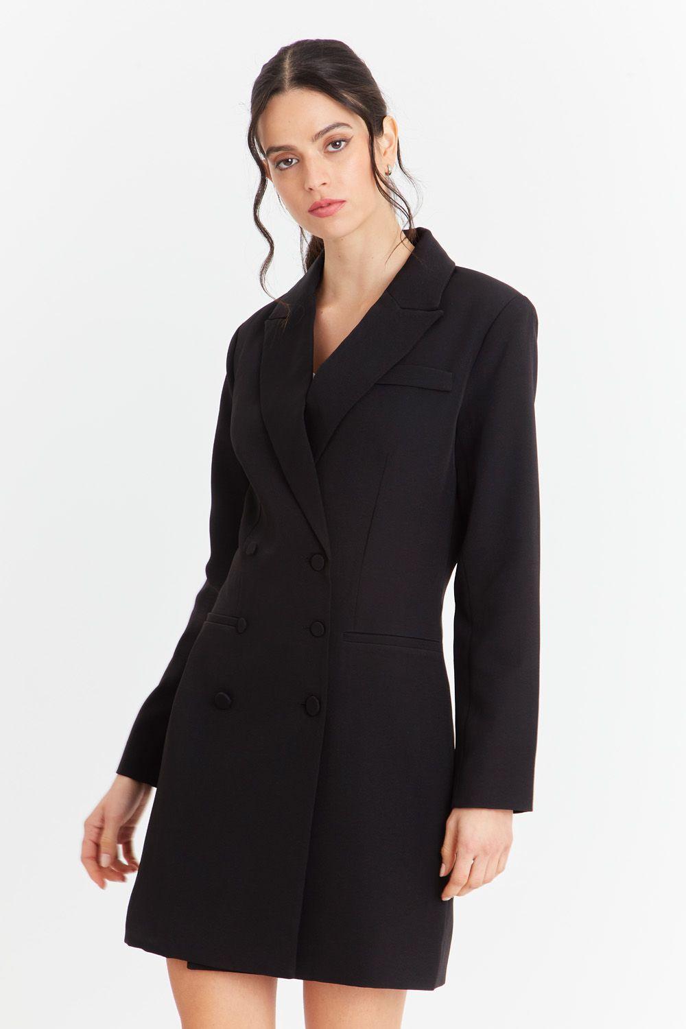 Blazer 6 Botones Negro-4