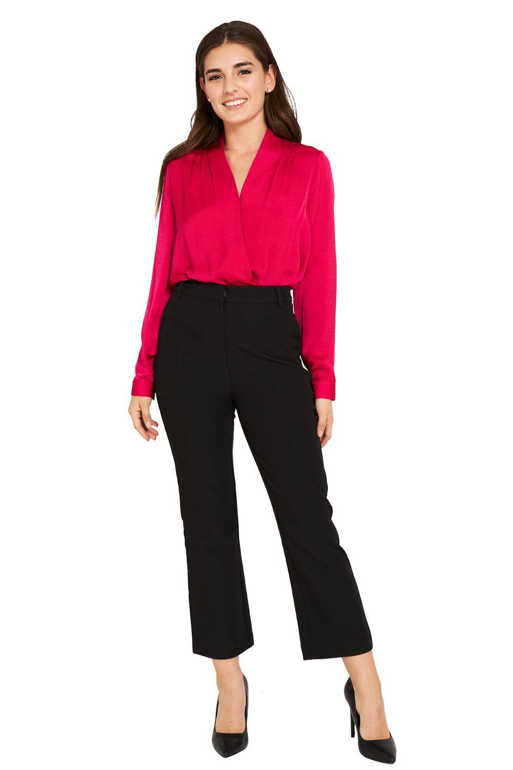 Pantalón Formal Bolsillos Negro Nicopoly-1