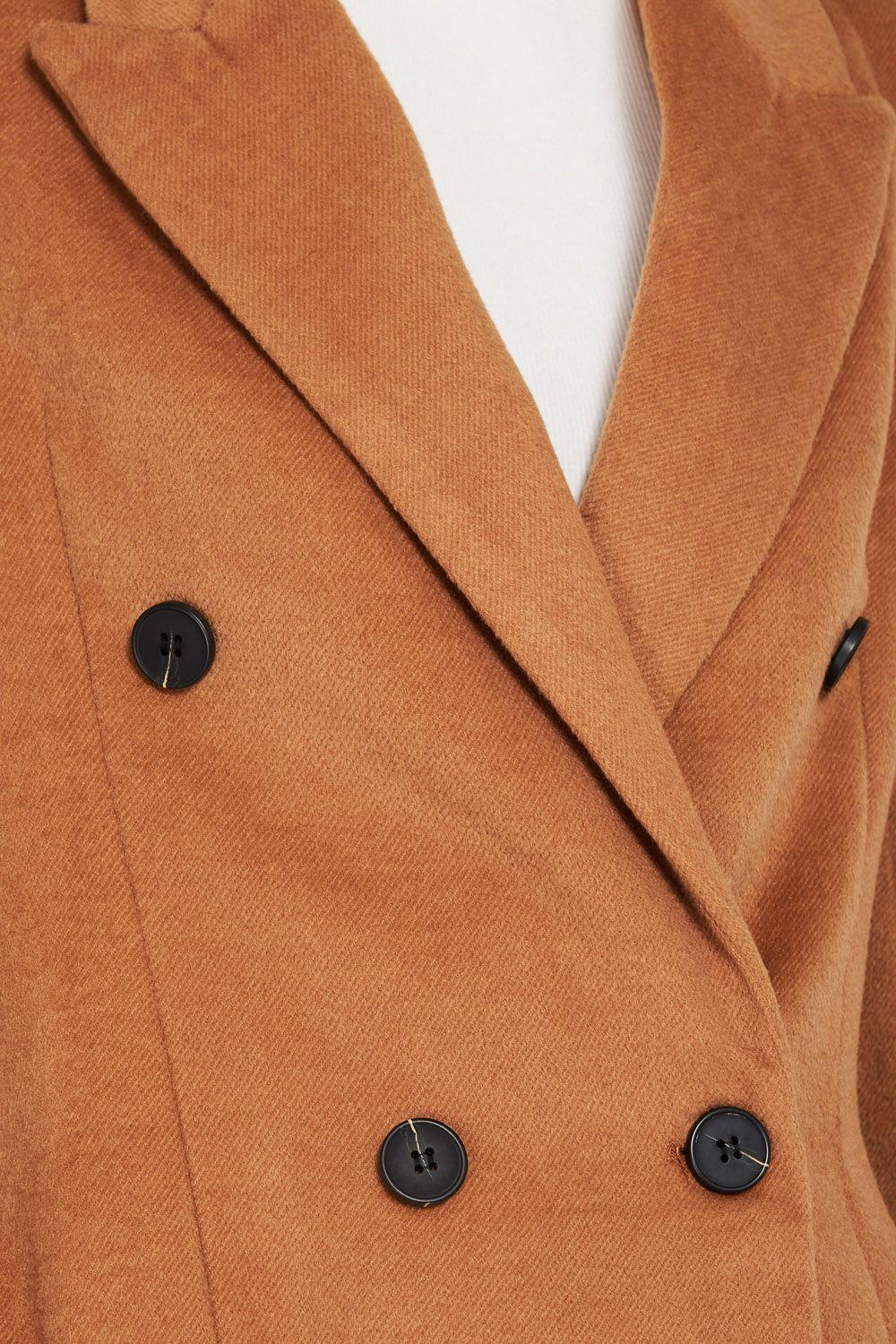 Abrigo Cuatro Botones Camel Nicopoly-4