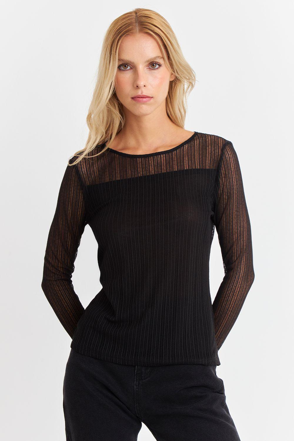 Polera Con Transparencias Nicopoly-0