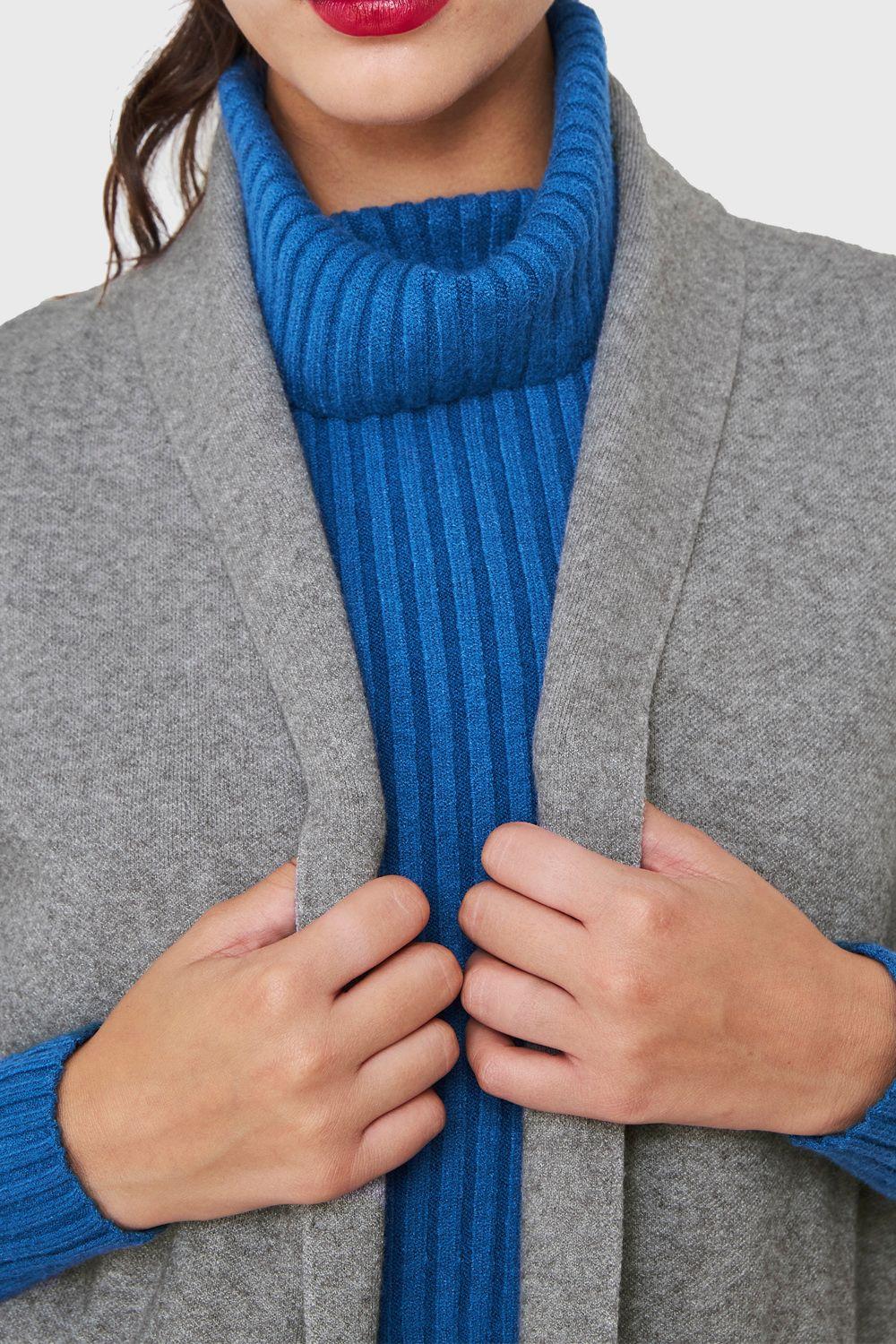 Tapado Tipo Tejido Sin Mangas Gris Nicopoly-5