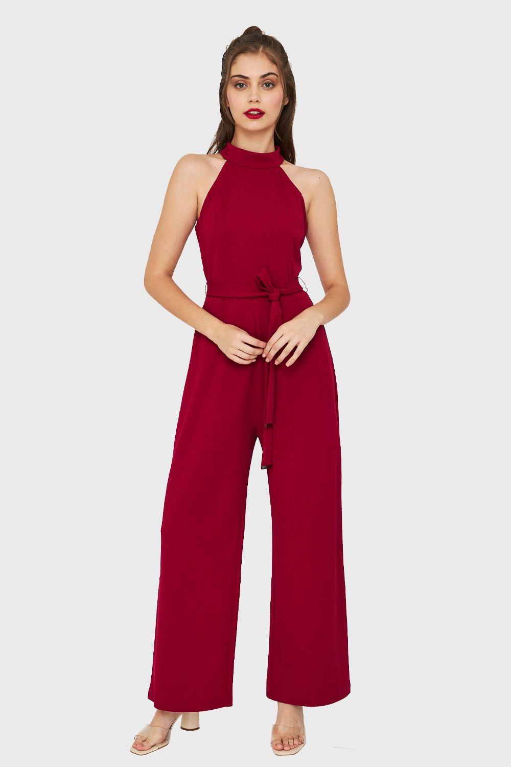 Enterito Cuello Halter Burdeos Nicopoly-4