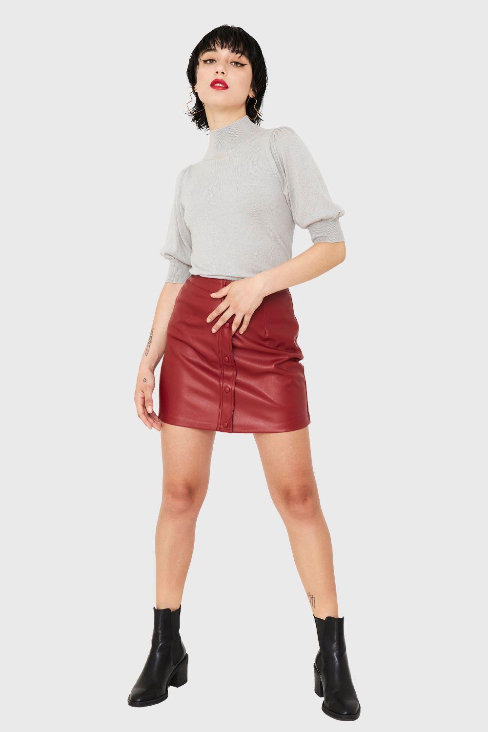 Tejido Beatle Manga Globo Gris Claro Nicopoly-1