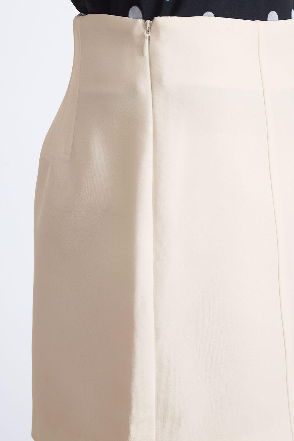 Short Básico Tiro Alto Beige Nicopoly-6