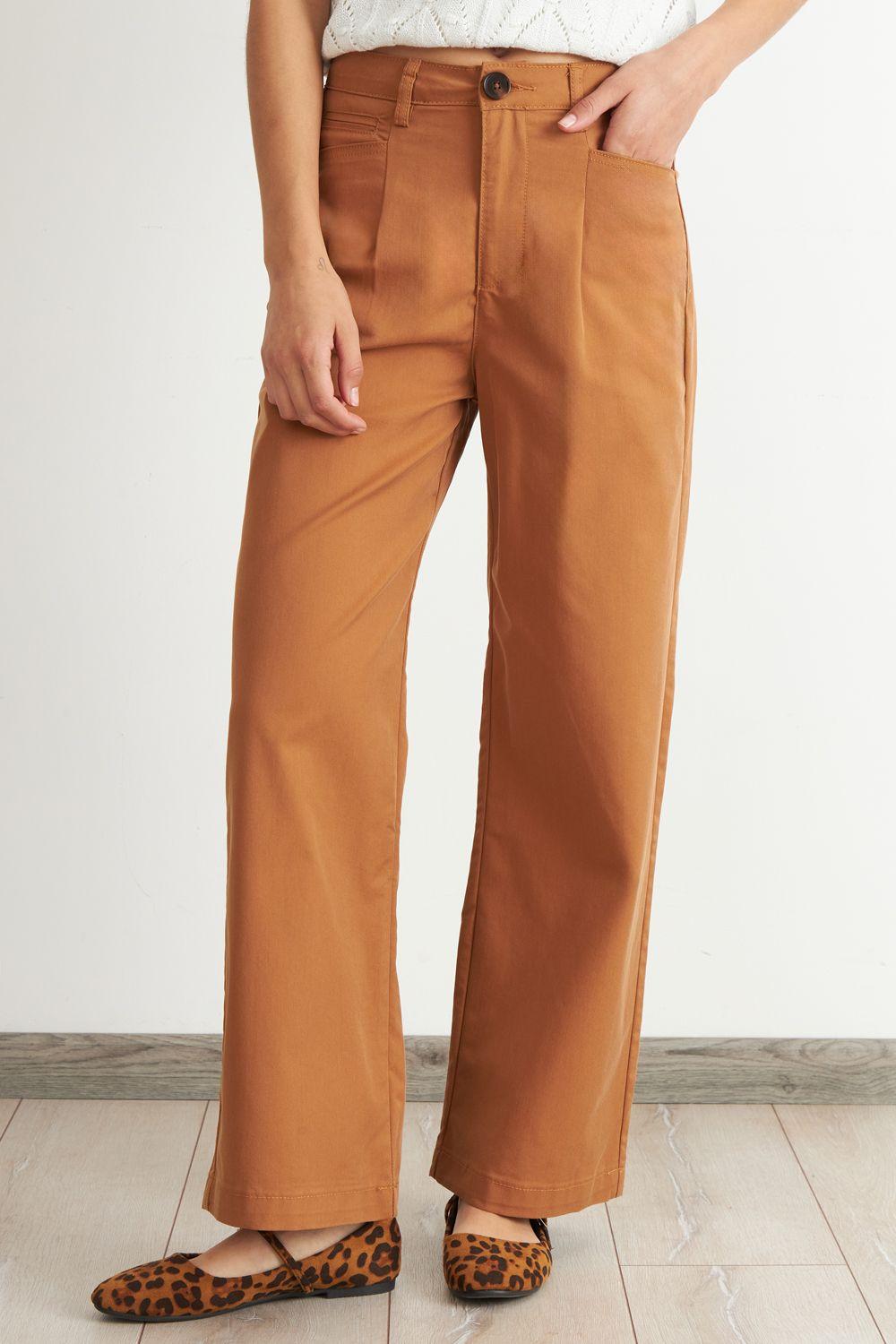 Jeans Corte Recto Khaki Nicopoly-0