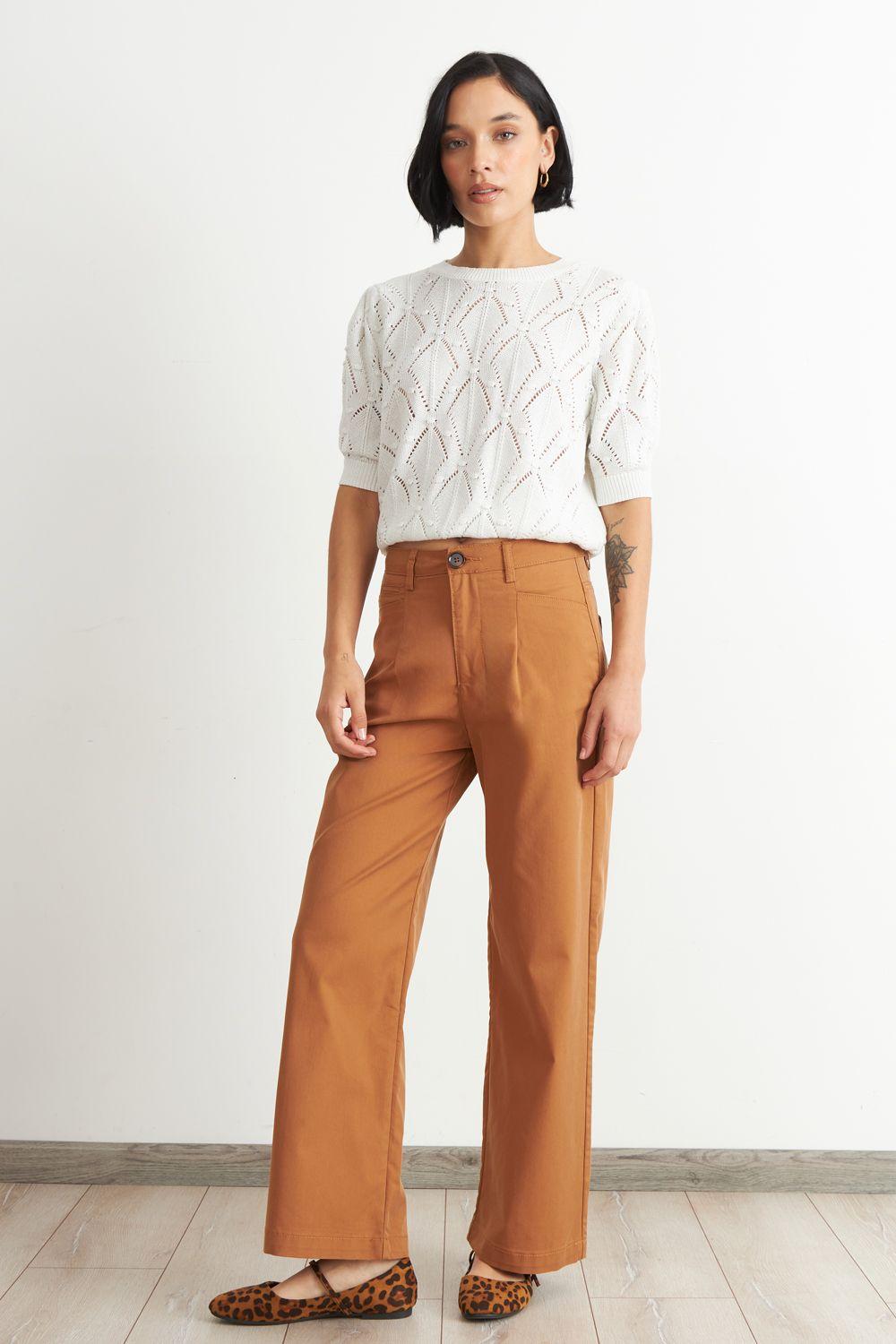 Jeans Corte Recto Khaki Nicopoly-1