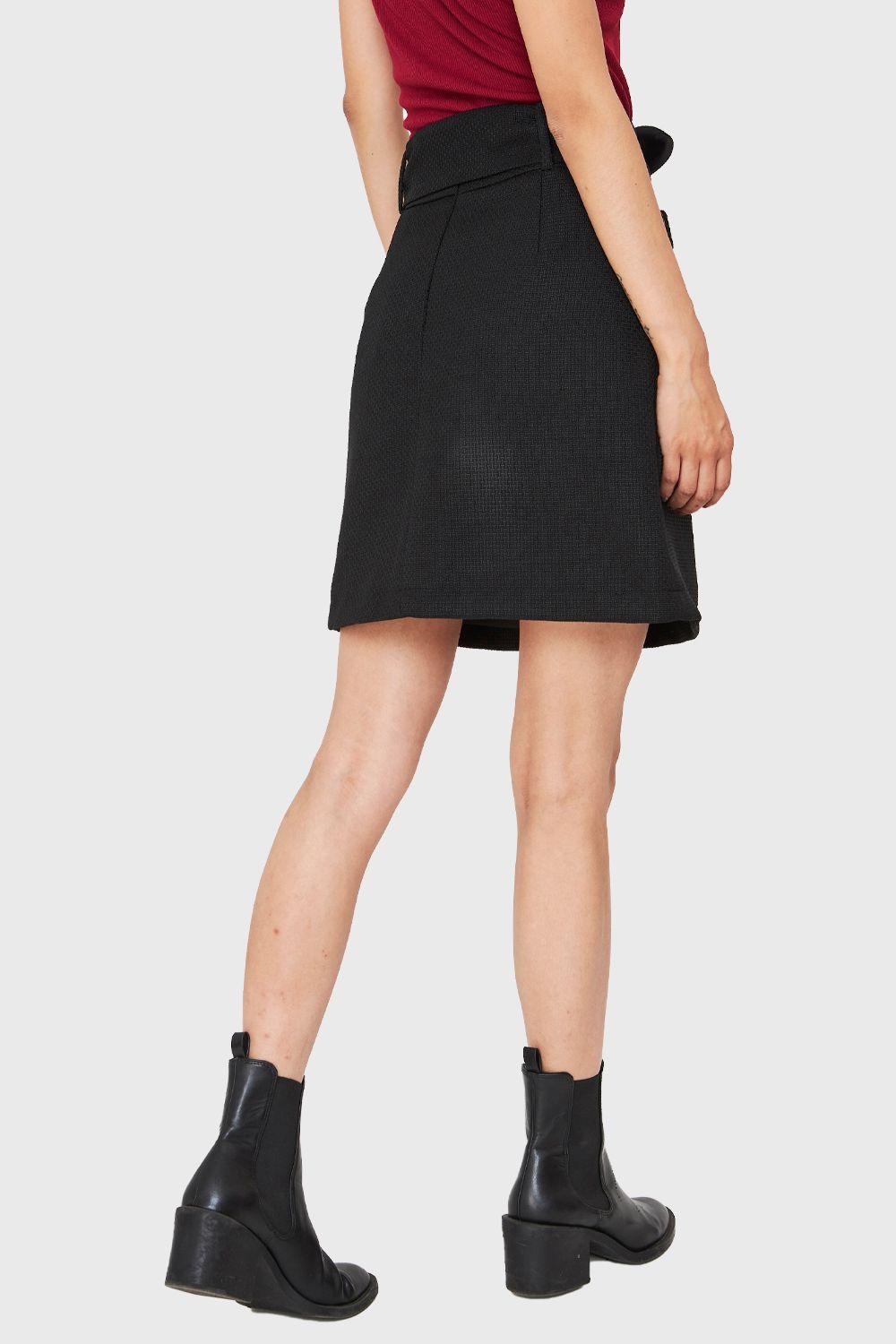 Mini Falda Cinturón Negro Nicopoly-3
