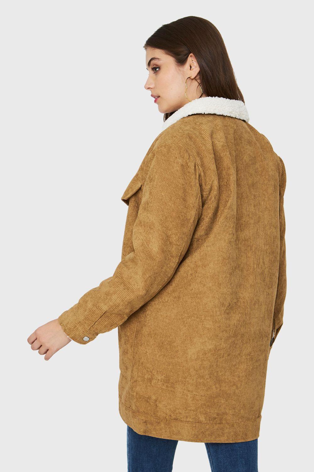 Chaqueta Tipo Cotelé Camel Nicopoly-3