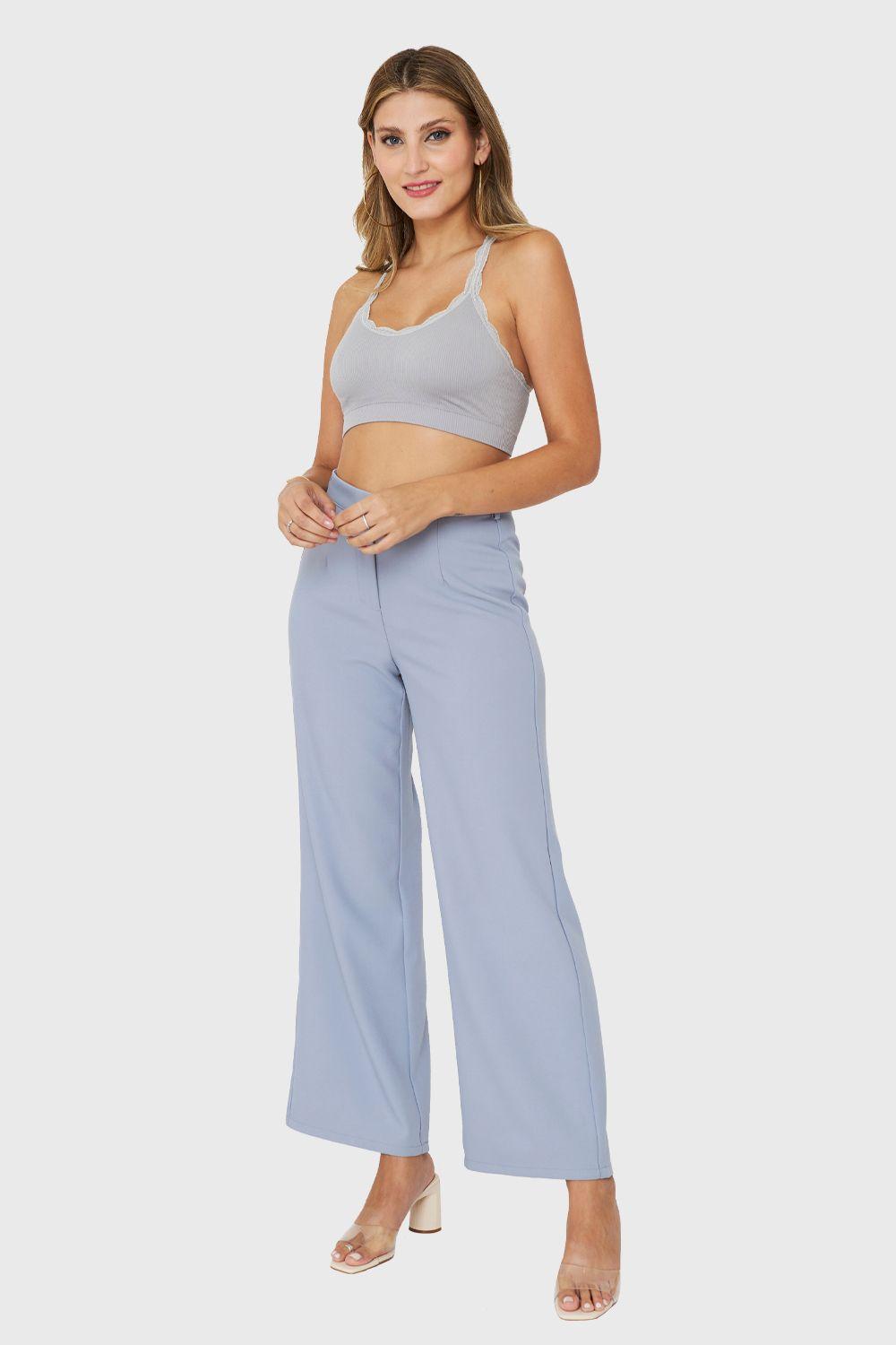 Peto Escote Encaje Gris Nicopoly-1