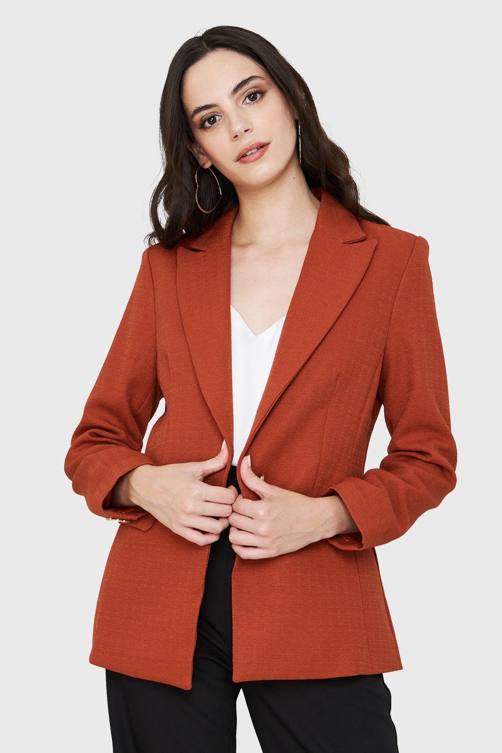 Blazer Botones Dorados Óxido Nicopoly-4