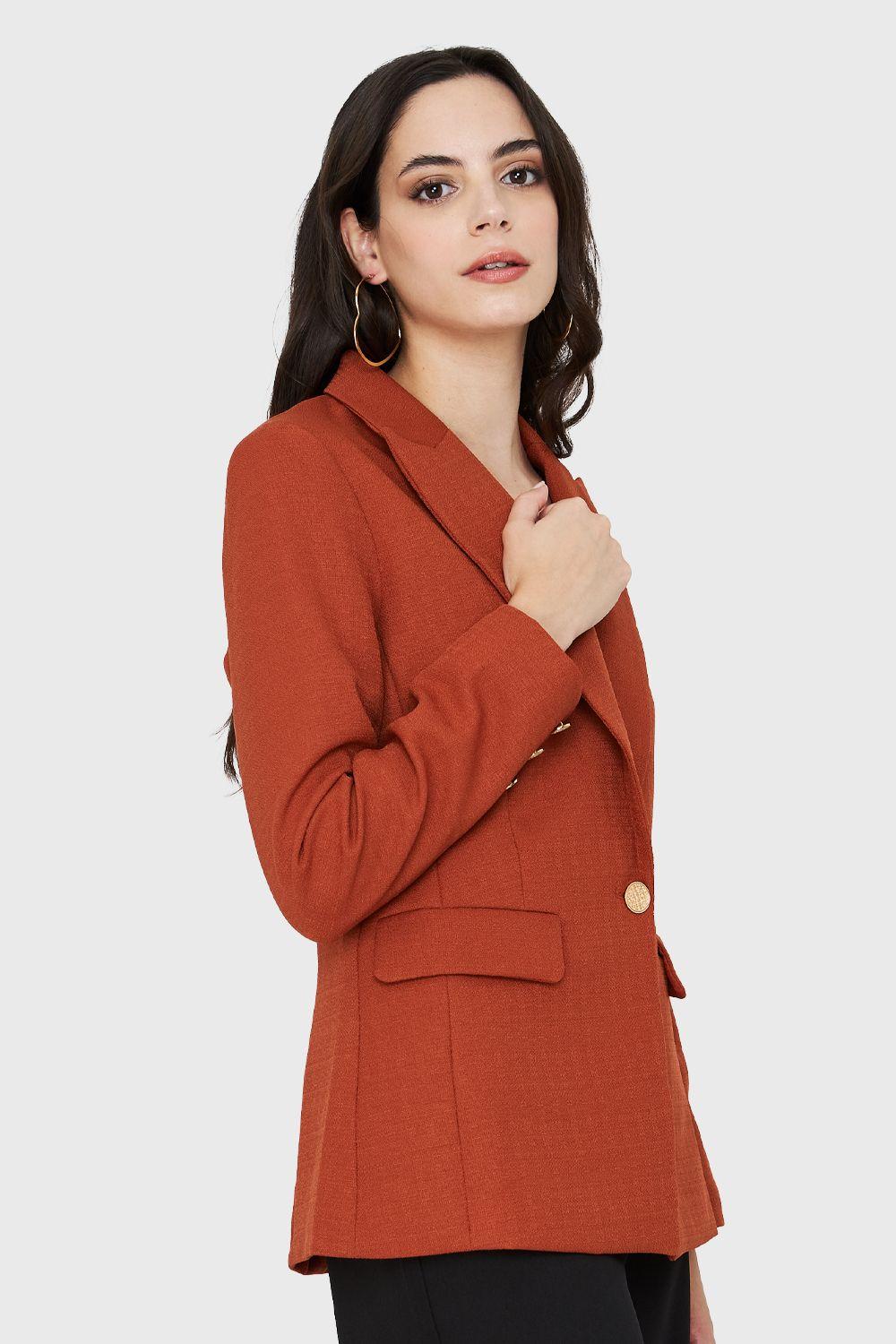 Blazer Botones Dorados Óxido Nicopoly-2