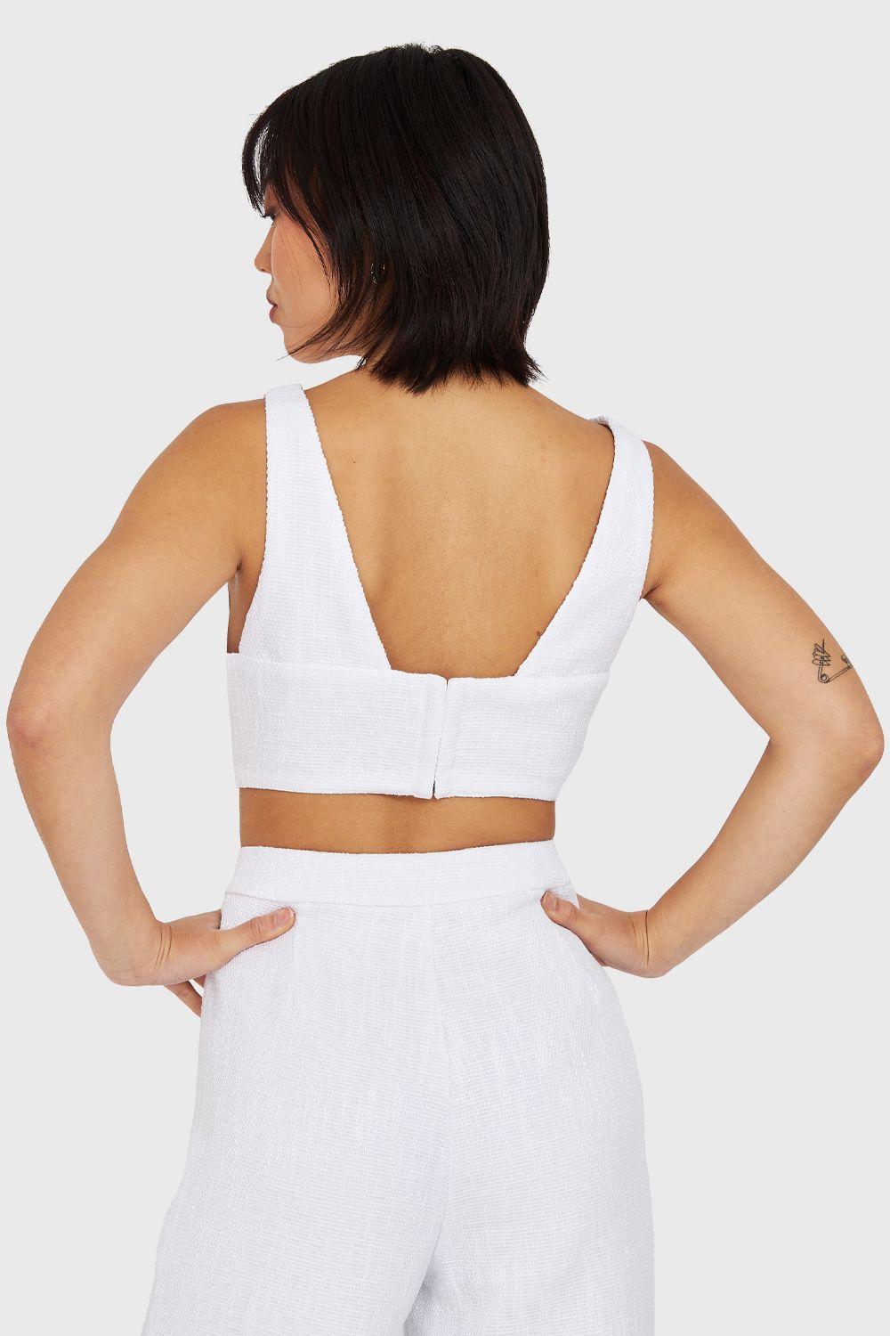 Crop Top Jaspeado Blanco Nicopoly-3