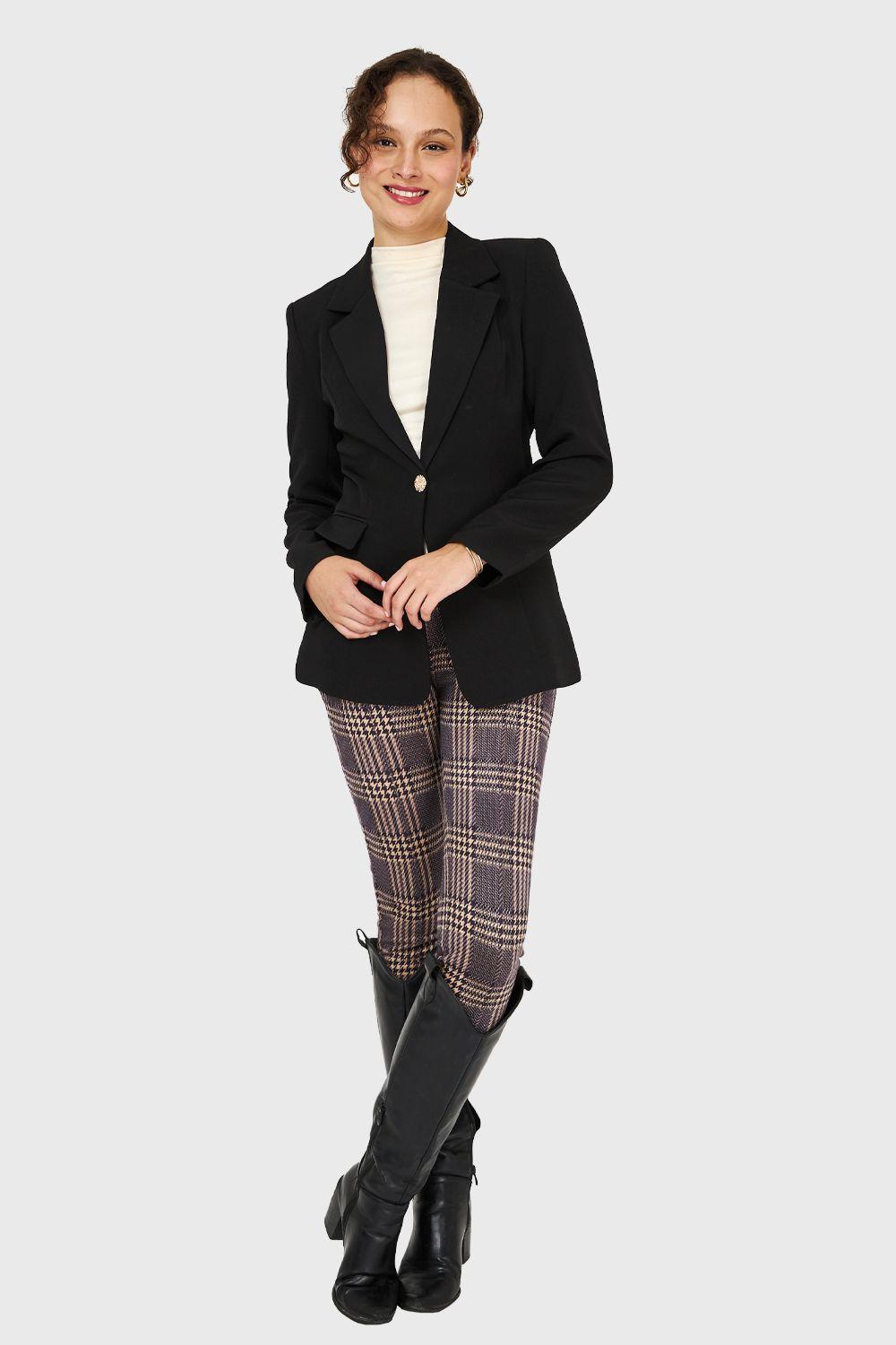 Blazer Un Botón Negro Nicopoly-1